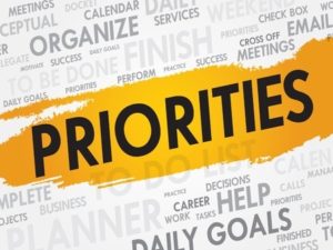 Priorities and Prioritise