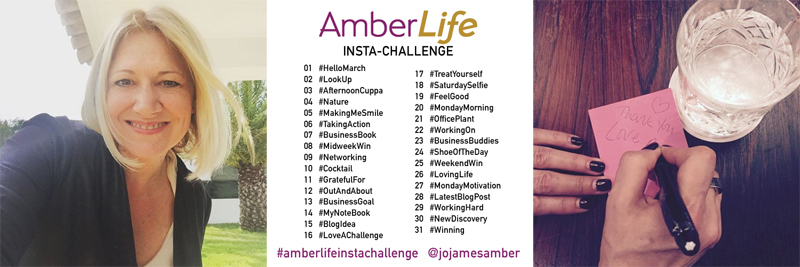 AmberLife Insta-Challenge blog by Jo James AmberLife 